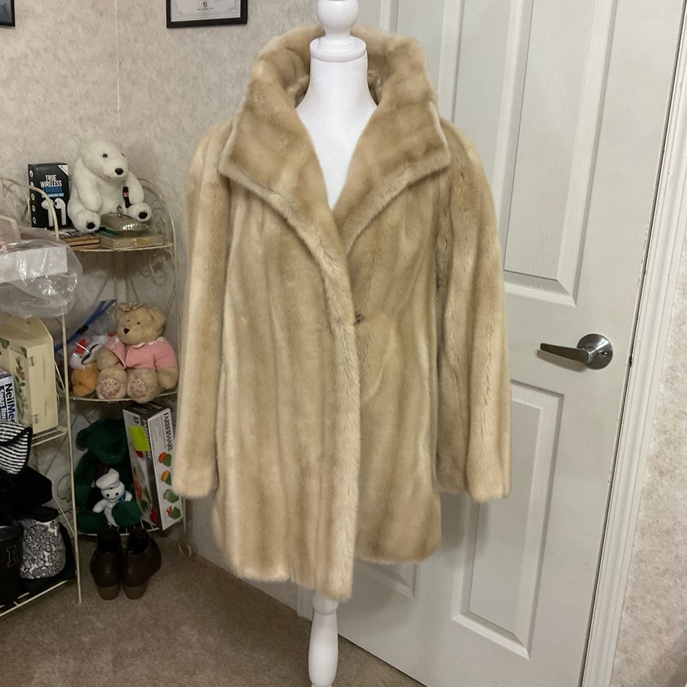 Tissavel of France faux fur coat - Worn only once.